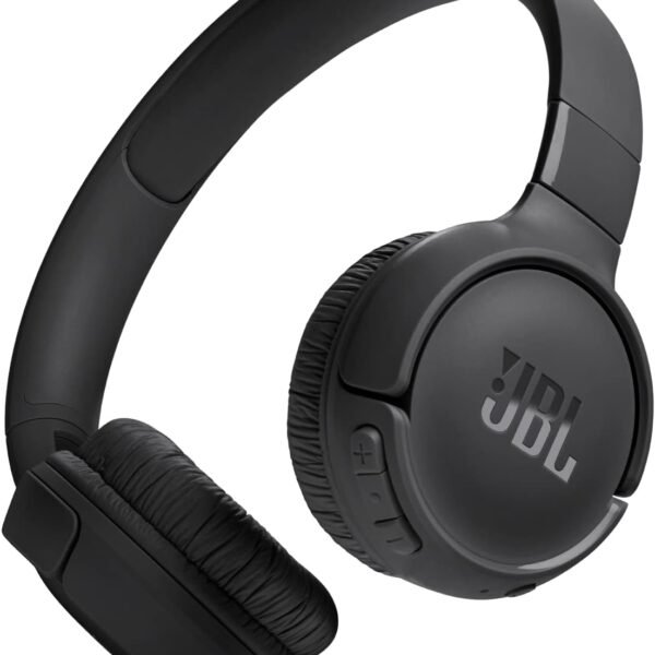 JBL Tune 520BT Wireless On-Ear Headphones. Pure Bass Sound. 57H Battery with Speed Charge. Hands-Free Call + Voice Aware. Multi-Point Connection. Lightweight and Foldable - Black. JBLT520BTBLKEU